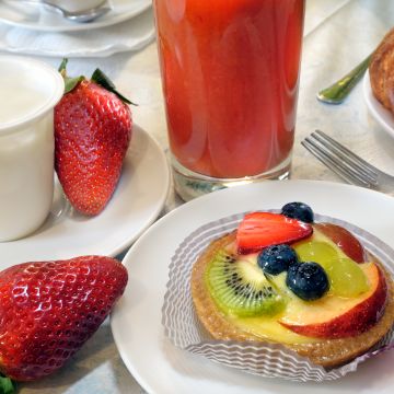 Experience an Italian morning with cappuccino, pastries, fruit juice, and more. Start your day the delightful way with out complete Italian breakfast